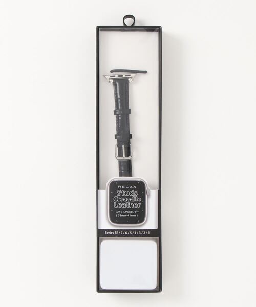 SiNCERE(シンシア)の「Apple Watch Band / アップルウォッチ バンド スタッズ クロコレザーバンド 38-41mm(デジタル腕時計・レディース・ロイヤルブルー/ピンク/ホワイト/ブラック/ブラウン/レッド・40)」の14枚目の写真