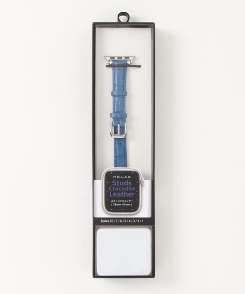 SiNCERE(シンシア)の「Apple Watch Band / アップルウォッチ バンド スタッズ クロコレザーバンド 38-41mm(デジタル腕時計・レディース・ロイヤルブルー/ピンク/ホワイト/ブラック/ブラウン/レッド・40)」の16枚目の写真