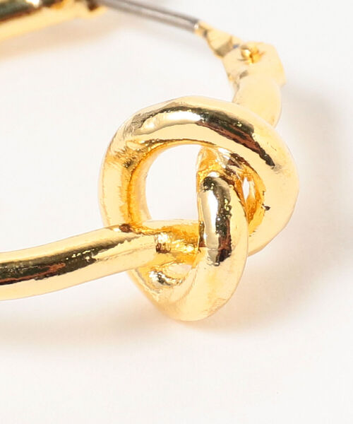 美品 K18 フープピアス（Ray BEAMS）付けっぱなし 61441723058_C_1.jpg