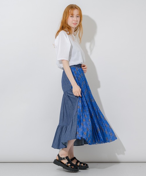 DOLLUPOOPS（ドールアップウップス）の「doll up oops 2WAYスカート（デニムスカート・レディース・グリーン/ブルー・FREE）」の9枚目の写真