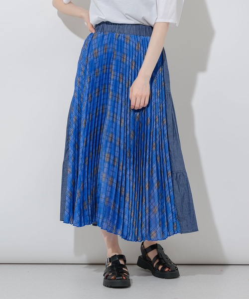 DOLLUPOOPS（ドールアップウップス）の「doll up oops 2WAYスカート（デニムスカート・レディース・グリーン/ブルー・FREE）」の5枚目の写真