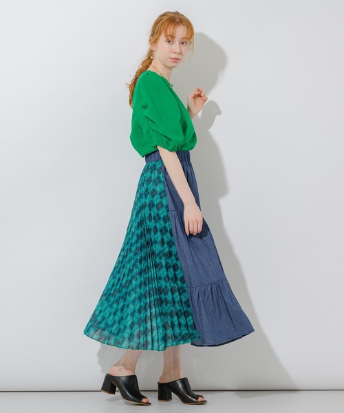 DOLLUPOOPS（ドールアップウップス）の「doll up oops 2WAYスカート（デニムスカート・レディース・グリーン/ブルー・FREE）」の10枚目の写真