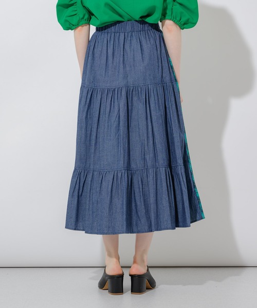 DOLLUPOOPS（ドールアップウップス）の「doll up oops 2WAYスカート（デニムスカート・レディース・グリーン/ブルー・FREE）」の15枚目の写真