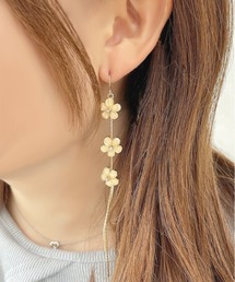 apres jour | 【apres jour×ARIAZ】３連フラワーピアス(ピアス（両耳用）)