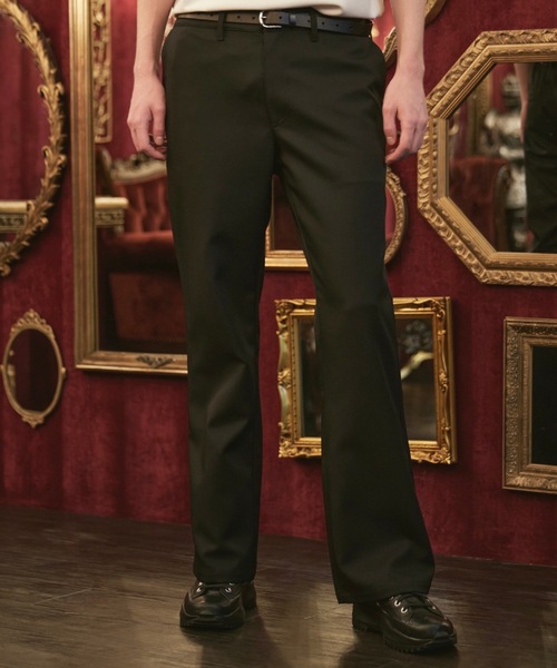 ln fortis（ロンフォルティス）の「ln fortis - ハイウエストツイルフレアスラックス（その他パンツ・メンズ・ブラック/チャコールグレー・SMALL/MEDIUM）」の13枚目の写真