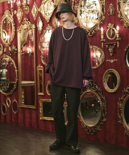 ln fortis（ロンフォルティス）の「ln fortis - ハイウエストツイルフレアスラックス（その他パンツ・メンズ・ブラック/チャコールグレー・SMALL/MEDIUM）」の16枚目の写真