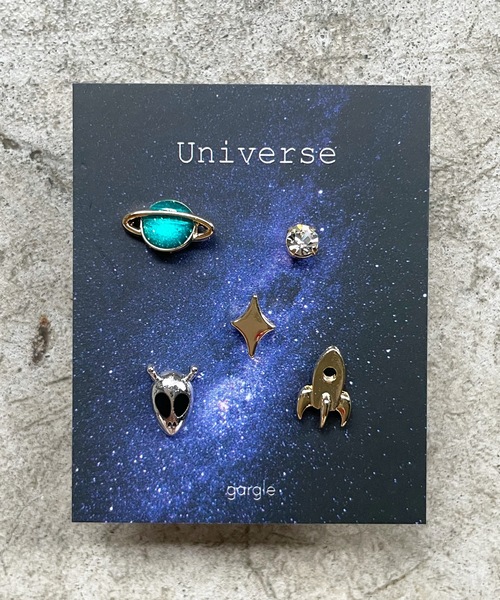 gargle(ガーグル)の「gargle ガーグル:宇宙シリーズ エイリアンセット ピアス(ピアス(両耳用)・レディース・シルバー/グリーン・FREE)」の6枚目の写真