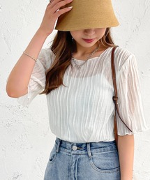 apres jour mignon | 柄入りシアートップス【ZOZOTOWN限定アイテム】(シャツ/ブラウス)