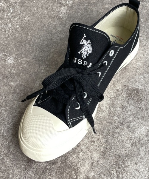 U.S. POLO ASSN.（ユーエスポロアッスン）の「1ポイントロゴ刺繍ローカットスニーカー LADYS レディース（スニーカー・レディース・ブラック/ベージュ/オフホワイト・SMALL/MEDIUM/LARGE）」の12枚目の写真