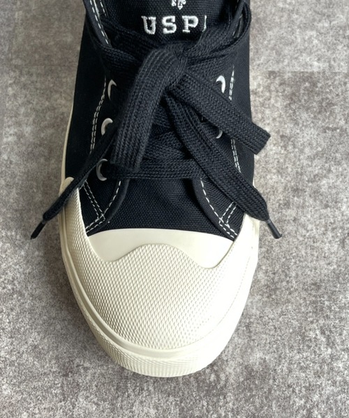 U.S. POLO ASSN.（ユーエスポロアッスン）の「1ポイントロゴ刺繍ローカットスニーカー LADYS レディース（スニーカー・レディース・ブラック/ベージュ/オフホワイト・SMALL/MEDIUM/LARGE）」の4枚目の写真