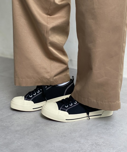 U.S. POLO ASSN.（ユーエスポロアッスン）の「1ポイントロゴ刺繍ローカットスニーカー LADYS レディース（スニーカー・レディース・ブラック/ベージュ/オフホワイト・SMALL/MEDIUM/LARGE）」の18枚目の写真