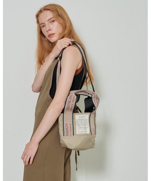 THEATRE PRODUCTS（シアタープロダクツ）の「2WAY MISSISSIPPI Ssize/2WAY ジャガードテープバッグ（ショルダーバッグ・レディース・ブラック/ベージュ/グレー・FREE）」の16枚目の写真