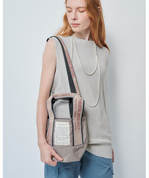 THEATRE PRODUCTS（シアタープロダクツ）の「2WAY MISSISSIPPI Ssize/2WAY ジャガードテープバッグ（ショルダーバッグ・レディース・ブラック/ベージュ/グレー・FREE）」の17枚目の写真