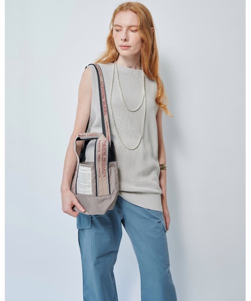 THEATRE PRODUCTS（シアタープロダクツ）の「2WAY MISSISSIPPI Ssize/2WAY ジャガードテープバッグ（ショルダーバッグ・レディース・ブラック/ベージュ/グレー・FREE）」の18枚目の写真