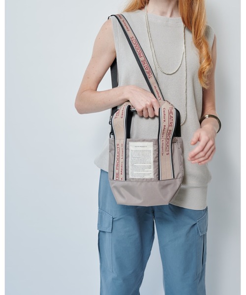 THEATRE PRODUCTS（シアタープロダクツ）の「2WAY MISSISSIPPI Ssize/2WAY ジャガードテープバッグ（ショルダーバッグ・レディース・ブラック/ベージュ/グレー・FREE）」の20枚目の写真