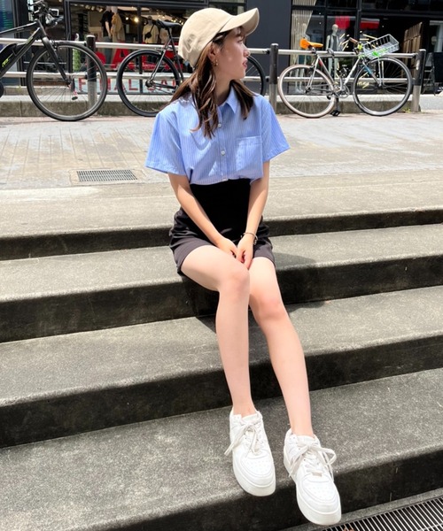 one after another NICE CLAUP（ワンアフターアナザーナイスクラップ）の「厚底スニーカー（スニーカー・レディース・ホワイト/キャメル・SMALL/MEDIUM/LARGE/X-LARGE）」の8枚目の写真