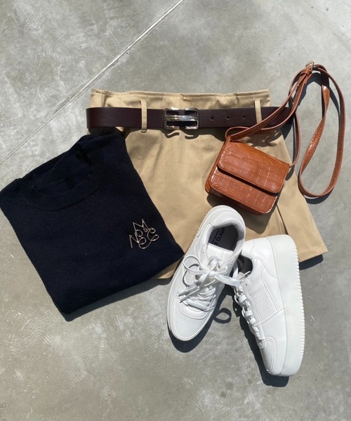 one after another NICE CLAUP（ワンアフターアナザーナイスクラップ）の「厚底スニーカー（スニーカー・レディース・ホワイト/キャメル・SMALL/MEDIUM/LARGE/X-LARGE）」の22枚目の写真