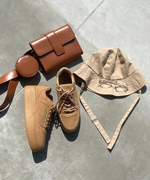 one after another NICE CLAUP（ワンアフターアナザーナイスクラップ）の「厚底スニーカー（スニーカー・レディース・ホワイト/キャメル・SMALL/MEDIUM/LARGE/X-LARGE）」の6枚目の写真