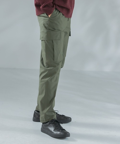 URBAN RESEARCH ROSSO MEN（アーバンリサーチロッソメン）の「『XLサイズあり』バックサテンイージーカーゴパンツ（カーゴパンツ・メンズ・カーキ/ブラック・LARGE/X-LARGE/MEDIUM）」の6枚目の写真