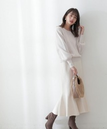 PROPORTION BODY DRESSING | 【美人百花11月号タイアップ 休井美郷さん着用商品】カーディガン×マーメイドニットセットアップ / 1212240004(ワンピース)