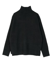 ベーシックハイネックワイドニット