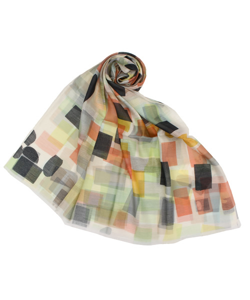 La TOTALITE（ラトータリテ）の「Mii ストール（ストール/ショール・レディース・その他14/ライトグリーン/ピンク系その他・FREE）」の3枚目の写真