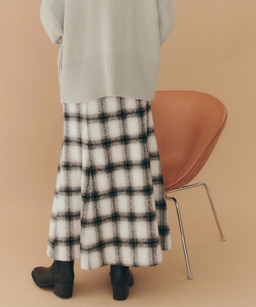 titivate（ティティベイト）の「チェックマーメイドスカート（スカート・レディース・ホワイト系その他/ライトブラウン/グレー・L/S/M）」の22枚目の写真