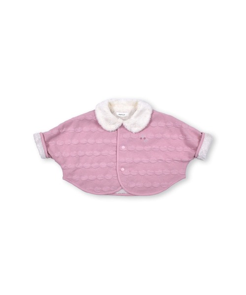 SLAP SLIP BABY（スラップスリップベビー）の「SLAPSLIPBABY/【お揃い】恐竜チェリー総柄キルト刺繍マントベビー(50~90cm)（ポンチョ・キッズ・グリーン系その他/ピンク系その他・ONESIZE）」の22枚目の写真