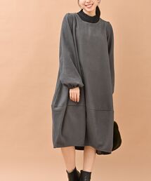 ツイルコールコクーンワンピース