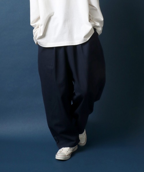 ANPAS（アンパス）の「Twill Fabric Tuck Wide Balloon Pants/ツイル タックワイドバルーンパンツ ベイカーパンツ（その他パンツ・メンズ・ブラック/ベージュ/ネイビー/インディゴブルー/グリーン/アイボリー/グリーン系その他/ホワイト系その他/ブラック系その他/グレー系その他/カーキ/グレー系その他2/グレー系その他3/グリーン系その他2/ブラック系その他2/ベージュ系その他・LL/M/L）」の15枚目の写真