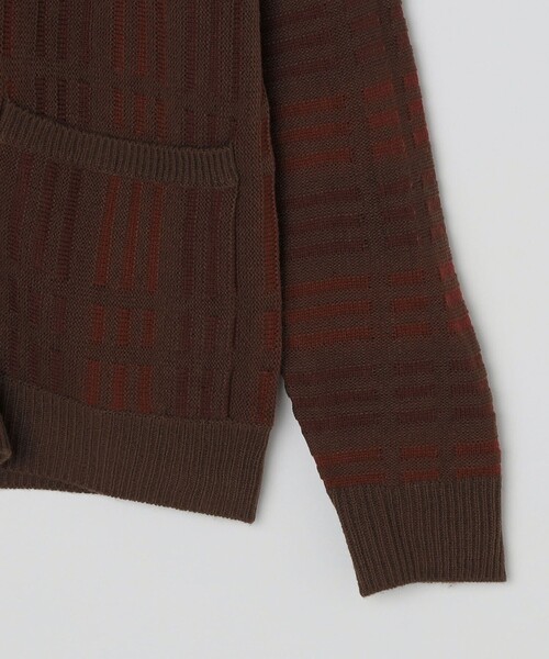 SHIPS（シップス）の「*SHIPS:〈手洗い可能〉ジャカード チェック ニット カーディガン（カーディガン/ボレロ・メンズ・ネイビー/ブラウン/オリーブ・SMALL/MEDIUM/LARGE/X-LARGE）」の22枚目の写真