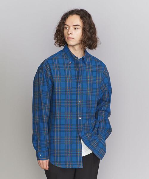 BEAUTY&YOUTH UNITED ARROWS(ビューティーアンドユースユナイテッドアローズ)の「C/W タータンチェック ボタンダウン グランデ シャツ(シャツ/ブラウス・メンズ・パープル/オフホワイト/コバルトブルー・S/M/L/XL)」の10枚目の写真