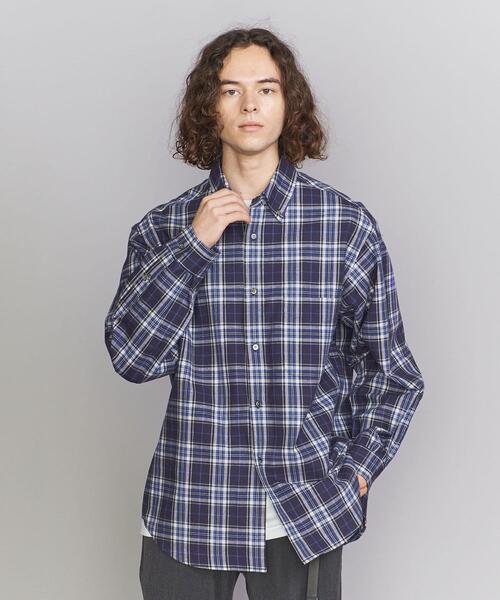 BEAUTY&YOUTH UNITED ARROWS(ビューティーアンドユースユナイテッドアローズ)の「C/W タータンチェック ボタンダウン グランデ シャツ(シャツ/ブラウス・メンズ・パープル/オフホワイト/コバルトブルー・S/M/L/XL)」の14枚目の写真