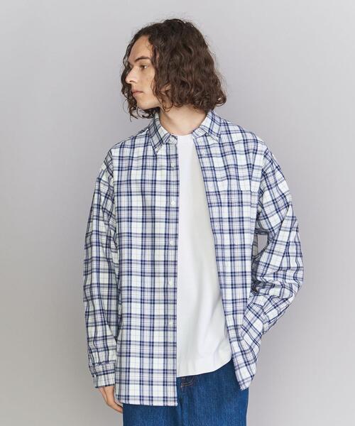BEAUTY&YOUTH UNITED ARROWS(ビューティーアンドユースユナイテッドアローズ)の「C/W タータンチェック ボタンダウン グランデ シャツ(シャツ/ブラウス・メンズ・パープル/オフホワイト/コバルトブルー・S/M/L/XL)」の16枚目の写真