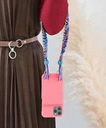 チェーン編み ハンドスマホストラップ　ゴールド