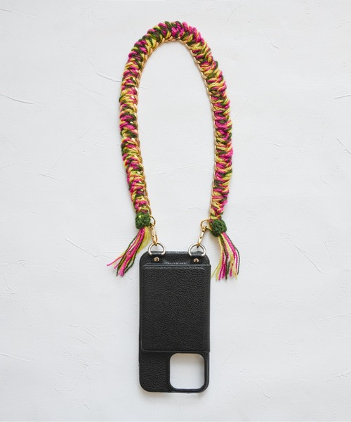 Editors Draw(エディターズドロー)の「チェーン編み ハンドスマホストラップ ゴールド(スマホグッズ・レディース・ブラウン系その他/サックスブルー/ホワイト×ブラック/ピンク/ブラック×グレー・ONE SIZE)」の8枚目の写真