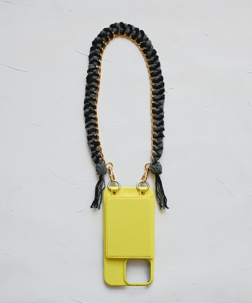 Editors Draw(エディターズドロー)の「チェーン編み ハンドスマホストラップ ゴールド(スマホグッズ・レディース・ブラウン系その他/サックスブルー/ホワイト×ブラック/ピンク/ブラック×グレー・ONE SIZE)」の9枚目の写真