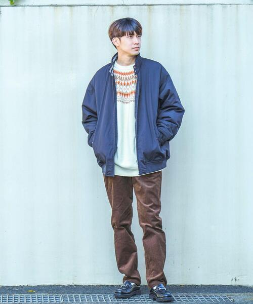 coen(コーエン)の「中綿ドッグイヤーブルゾン(ブルゾン・メンズ・ベージュ/ブラック・S/L/M/XL)」の3枚目の写真