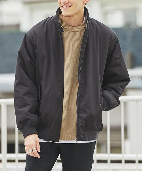 coen(コーエン)の「中綿ドッグイヤーブルゾン(ブルゾン・メンズ・ベージュ/ブラック・S/L/M/XL)」の4枚目の写真