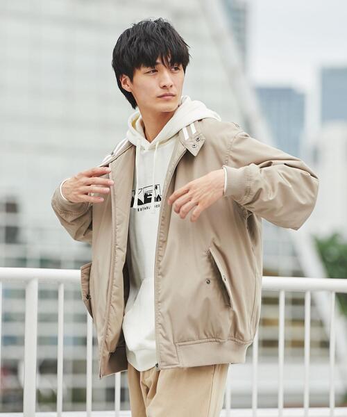 coen(コーエン)の「中綿ドッグイヤーブルゾン(ブルゾン・メンズ・ベージュ/ブラック・S/L/M/XL)」の6枚目の写真