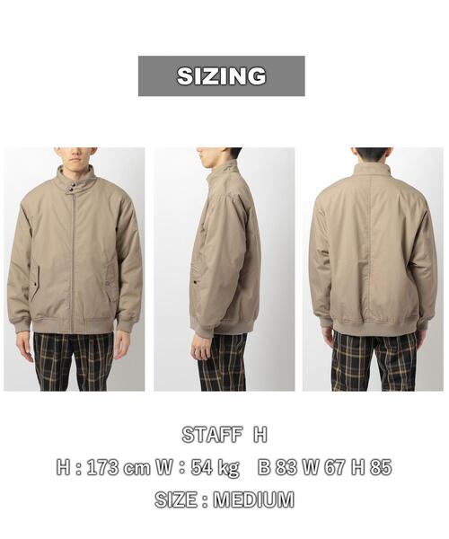 coen(コーエン)の「中綿ドッグイヤーブルゾン(ブルゾン・メンズ・ベージュ/ブラック・S/L/M/XL)」の18枚目の写真