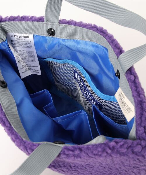 Vintage PEANUTS(ビンテージピーナッツ)の「ルートート/SNOOPY IP.デリ.ボア.Peanuts-7V(トートバッグ・レディース・アイボリー/グレー/カーキ/パープル/イエロー×グリーン・FREE)」の11枚目の写真