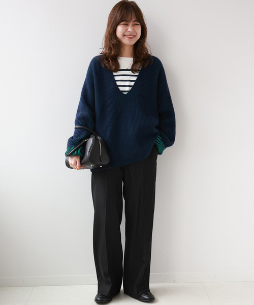 JOURNAL STANDARD relume（ジャーナルスタンダード　レリューム）の「ウォッシャブルストレッチストレートパンツ（その他パンツ・レディース・ベージュ/ライトグレー/ブラック・36/38）」の4枚目の写真