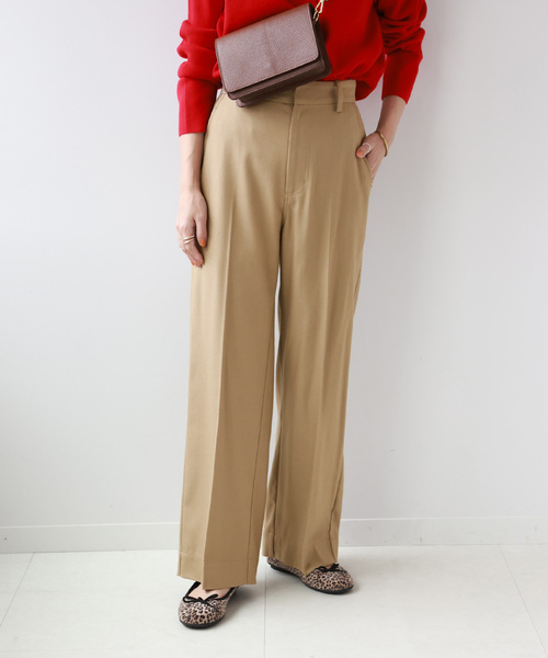 JOURNAL STANDARD relume（ジャーナルスタンダード　レリューム）の「ウォッシャブルストレッチストレートパンツ（その他パンツ・レディース・ベージュ/ライトグレー/ブラック・36/38）」の19枚目の写真