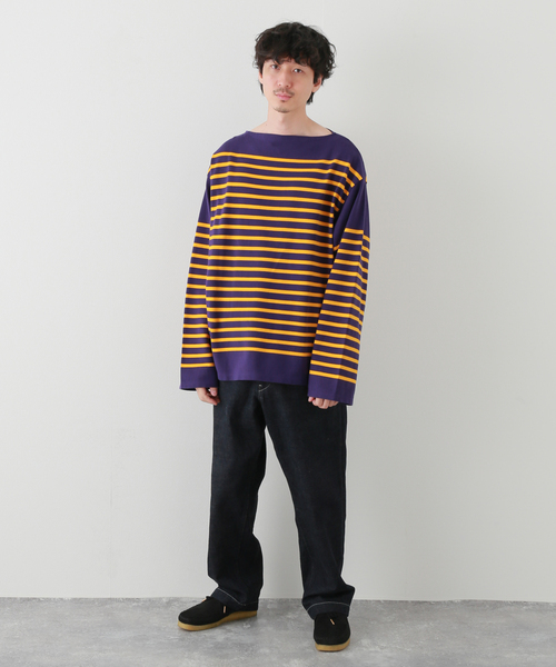 leno × journal standard バスクシャツ　別注　リノ LENO/リノ×JOURNAL STANDARD】別注 バスクシャツ（Tシャツ