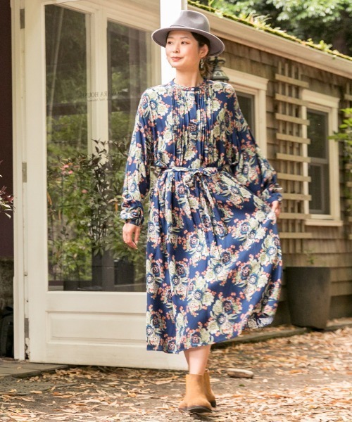 チャイハネ(チャイハネ)の「【チャイハネ】リレートワンピース(ワンピース・レディース・ネイビー/パープル/イエロー/レッド・FREE)」の2枚目の写真