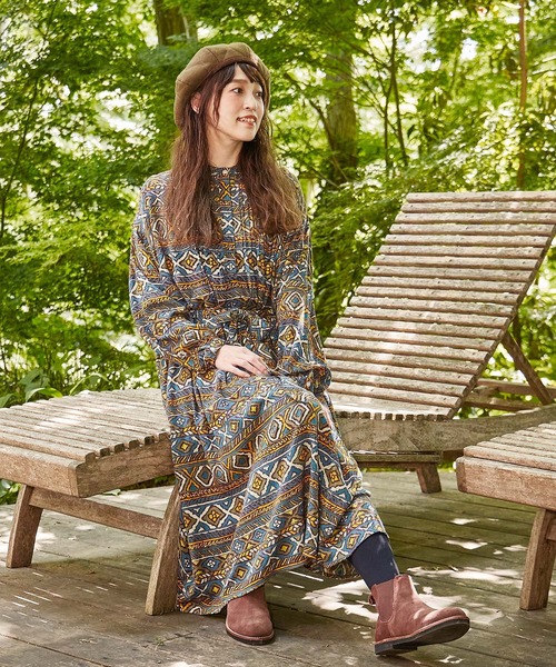 チャイハネ(チャイハネ)の「【チャイハネ】リレートワンピース(ワンピース・レディース・ネイビー/パープル/イエロー/レッド・FREE)」の13枚目の写真