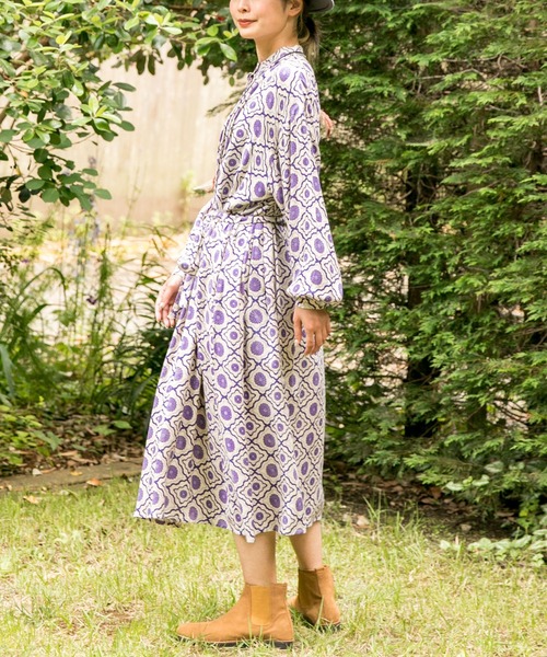 チャイハネ(チャイハネ)の「【チャイハネ】リレートワンピース(ワンピース・レディース・ネイビー/パープル/イエロー/レッド・FREE)」の12枚目の写真
