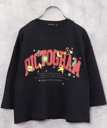 THE CASUAL | 選べる18カラービッグシルエット9分袖プリントTシャツ(Tシャツ/カットソー)