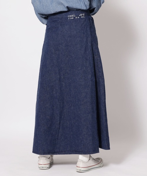 orSlow(オアスロウ)の「orSlow/オアスロウ DENIM WRAP LONG SKIRT ロングスカート(デニムスカート・レディース・ワンウォッシュ・FREE)」の16枚目の写真